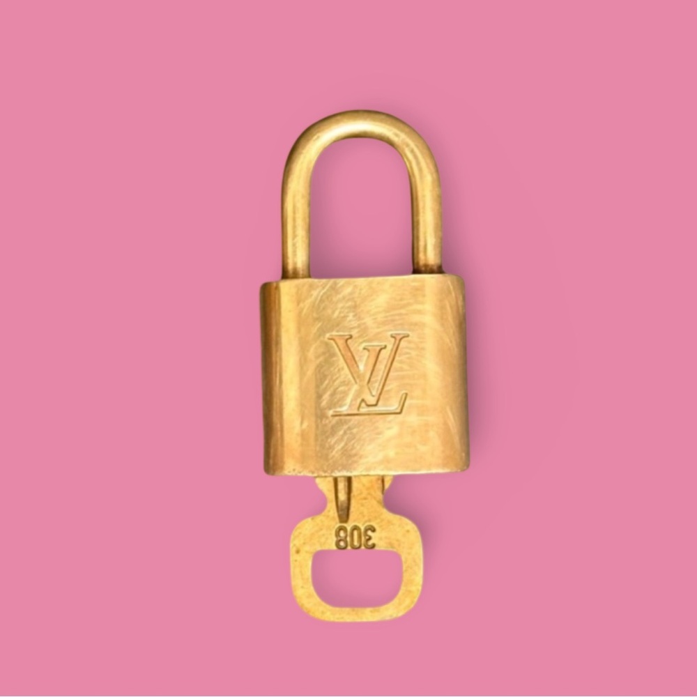 Louis Vuitton Gold Lock and Key #318